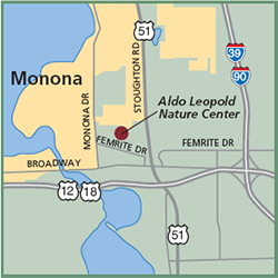 Aldo Leopold Nature Center map