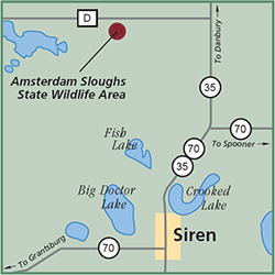 Amsterdam Sloughs State Wildlife Area map
