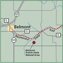 belmont trail 10th edition prairie natural state area gazetteer prior