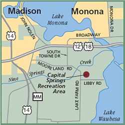 Capital Springs Recreation Area map