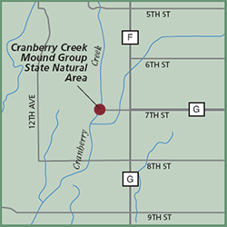 Cranberry Creek Mound Group State Natural Area map