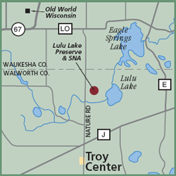 Lulu Lake Preserve and State Natural Area map