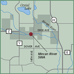Mecan River State Fishery and Wildlife Area map
