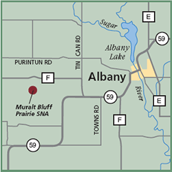 Muralt Bluff Prairie State Natural Area map