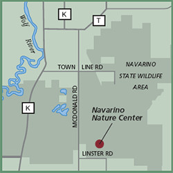 Navarino State Wildlife Area and Nature Center map
