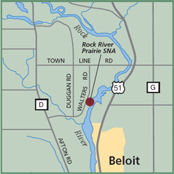 Rock River Prairie State Natural Area map